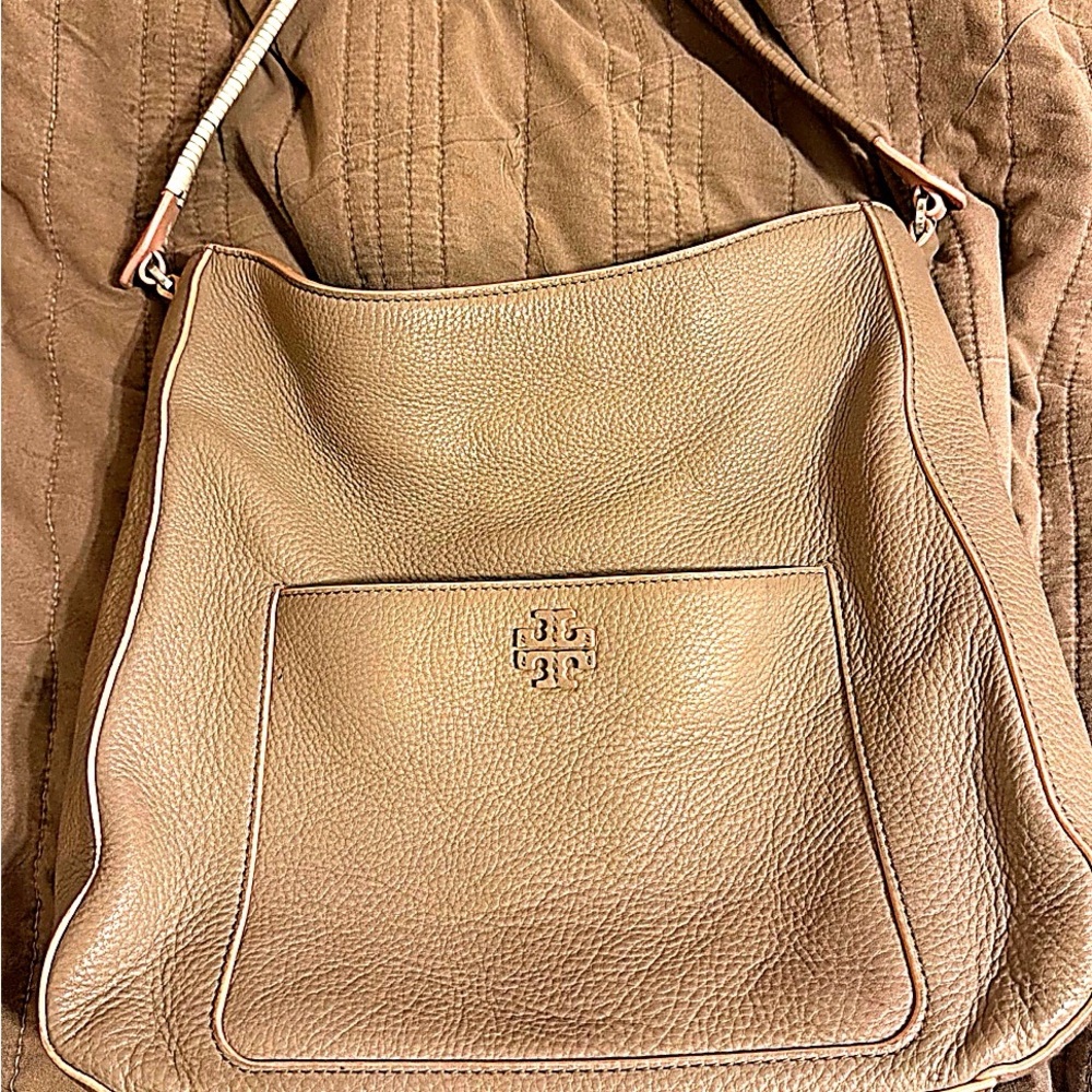 Tory Burch Tan Leather Shoulder Bag
